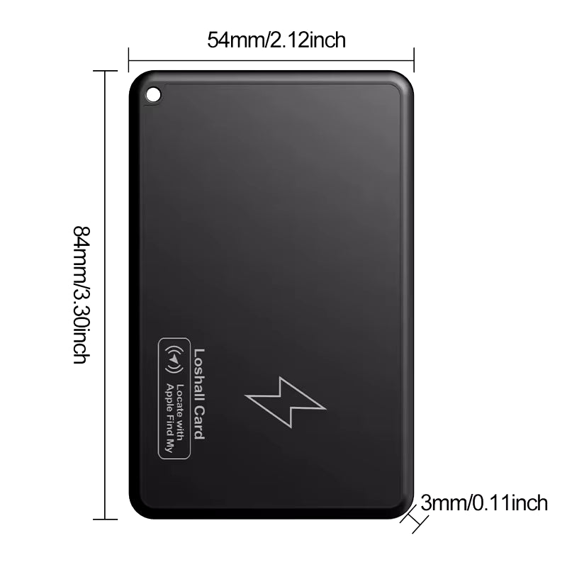 New Wireless Charging Tracking Location Wallet Tracker Card Waterproof GPS Locator Work with Apple Find My App Bluetooth Tracker