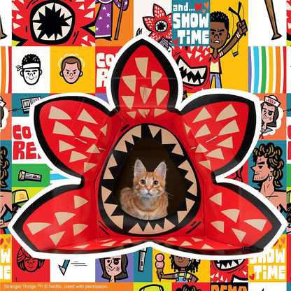 Kitty City Stranger Things Demogorgon Cat House, Red