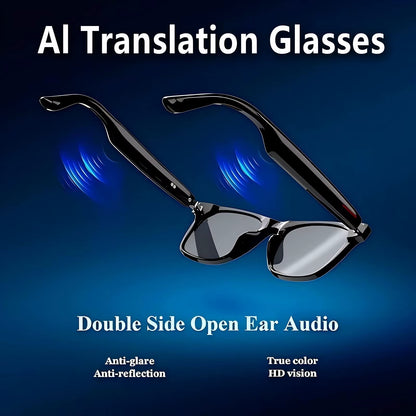 Smart AI Translation Glasses Equipped with Anti-Blue Light Lenses, Supporting Real-Time Application Translation in 164 Languages