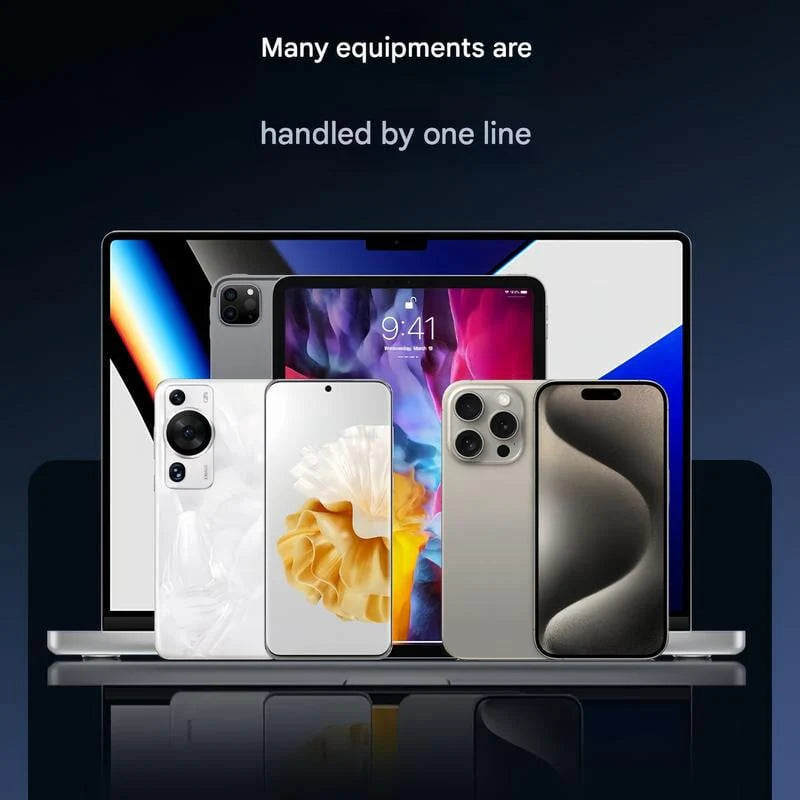 📲 2-In-1 Invisible Holder Charger Cable | Mfi-Certified | 240W Fast Charging | Built-In Phone Stand