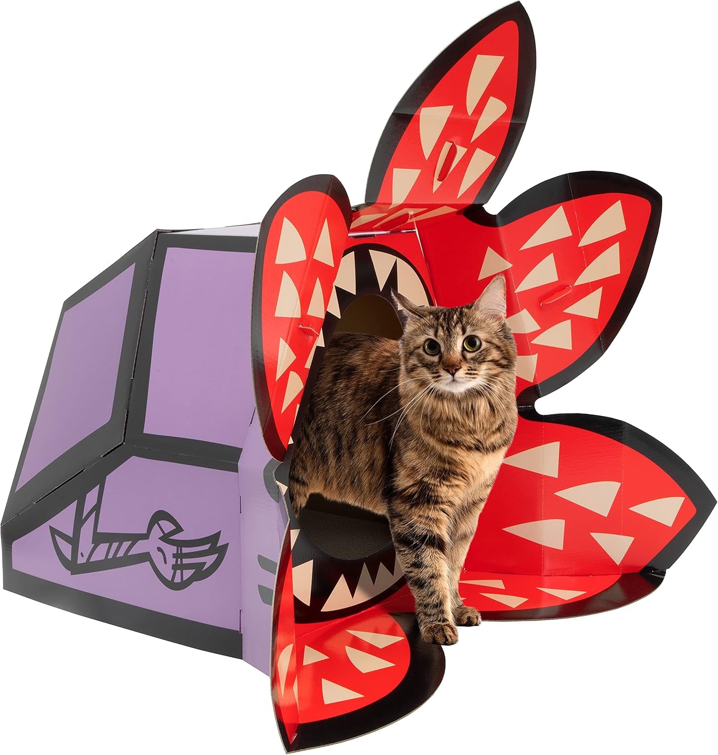 Kitty City Stranger Things Demogorgon Cat House, Red