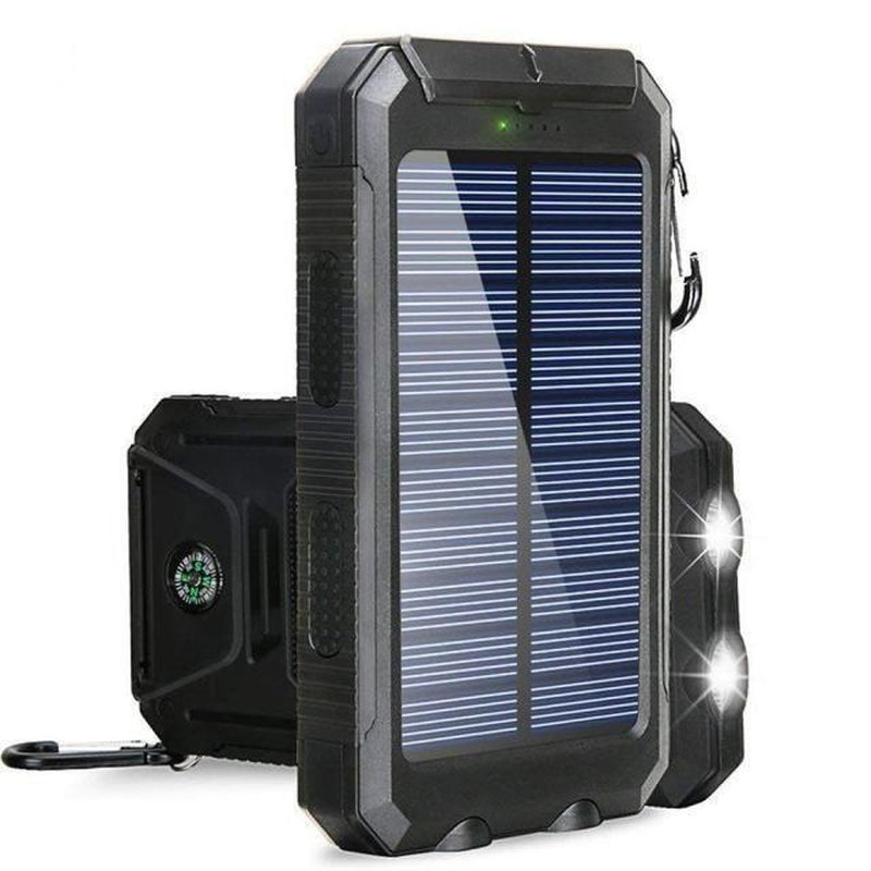 20,000 Mah Portable External Solar Power Bank for Phone Tablet Dual USB Port