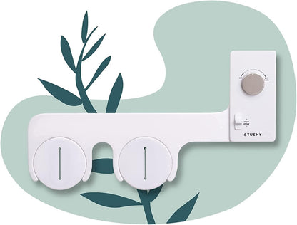 TUSHY Basic 2.0 Bidet Toilet Seat Attachment | a Non-Electric Self Cleaning Water Sprayer W/Adjustable Water Pressure Nozzle, Angle Control & Easy Home Installation (White/Bamboo)