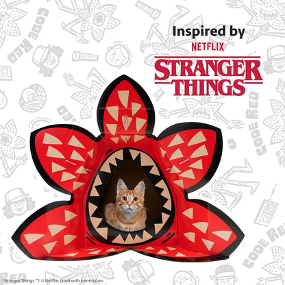 Kitty City Stranger Things Demogorgon Cat House, Red